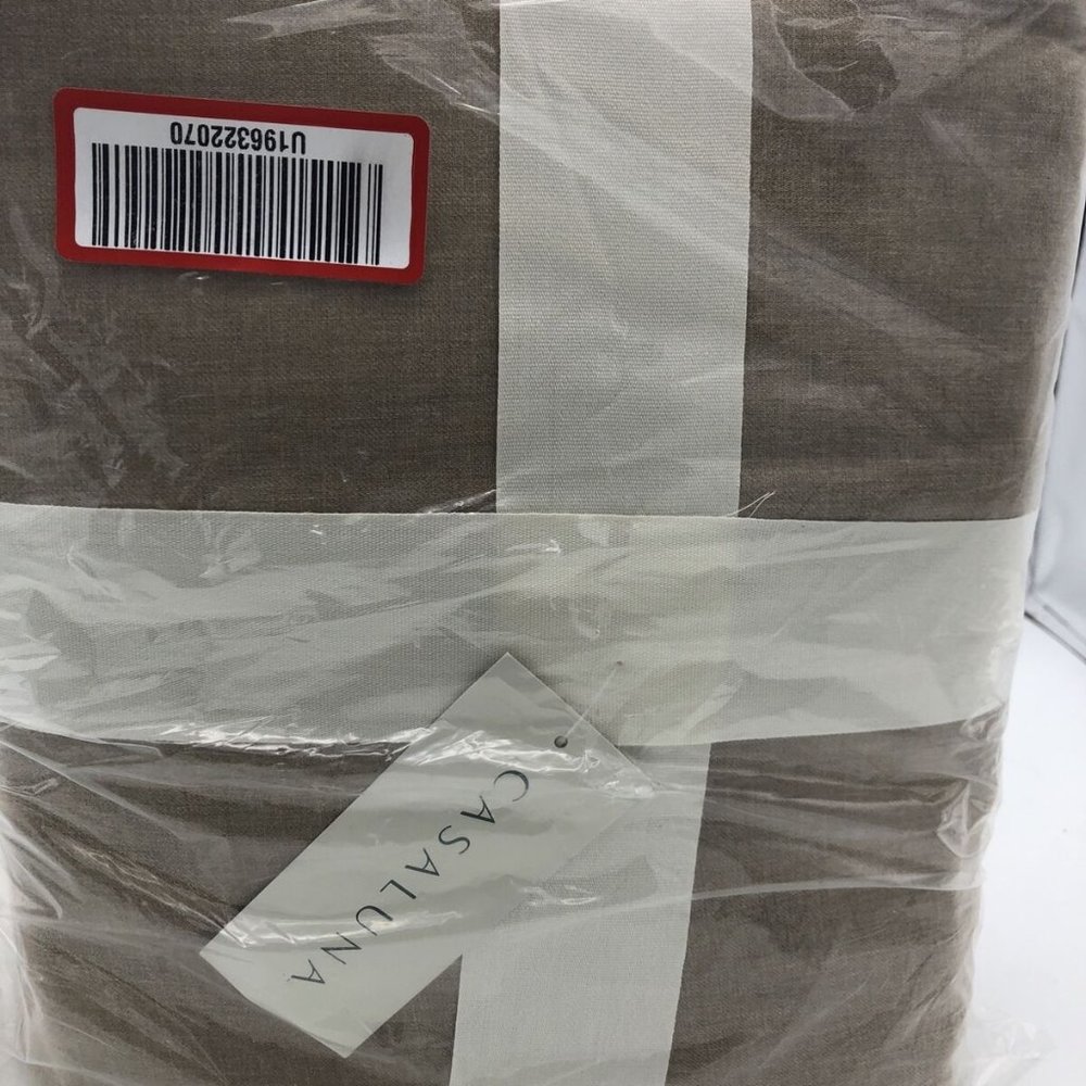 Casaluna King Duvet Set Light Brown Cotton/ Cashmere